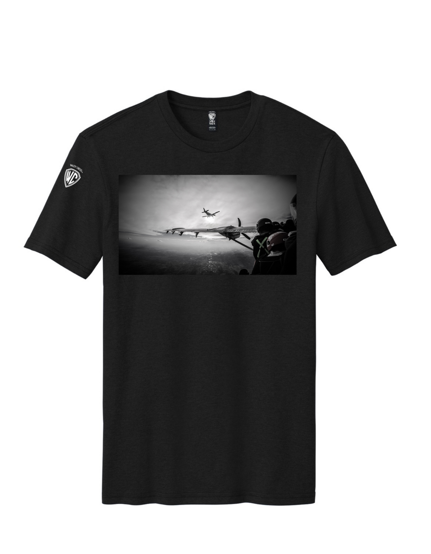 ANTICIPATION SKYDIVING T-SHIRT BLACK