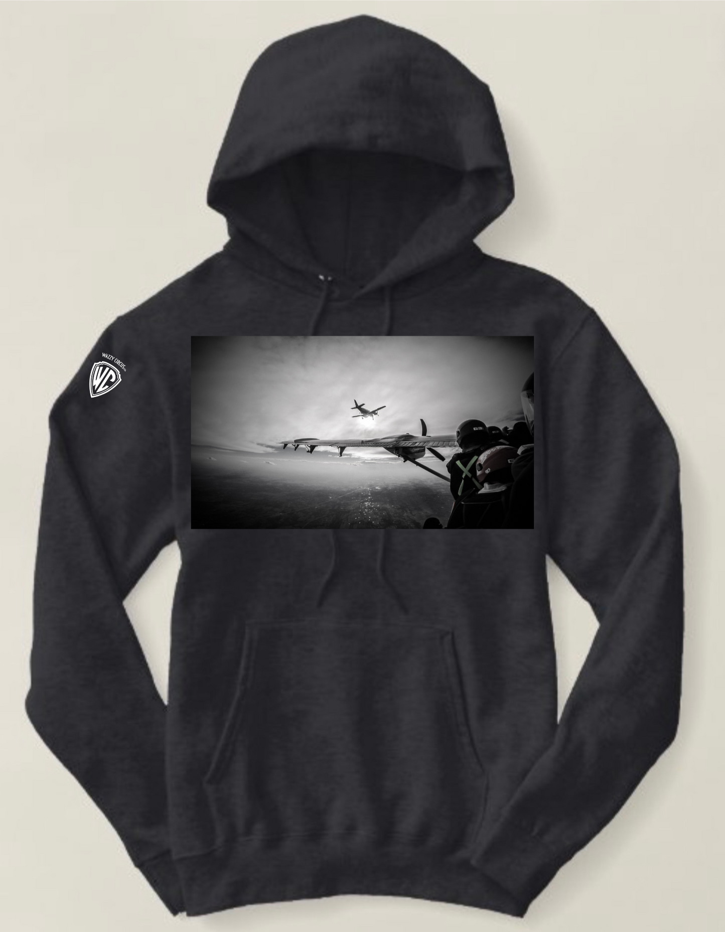 ANTICIPATION SKYDIVING HOODIE BLACK