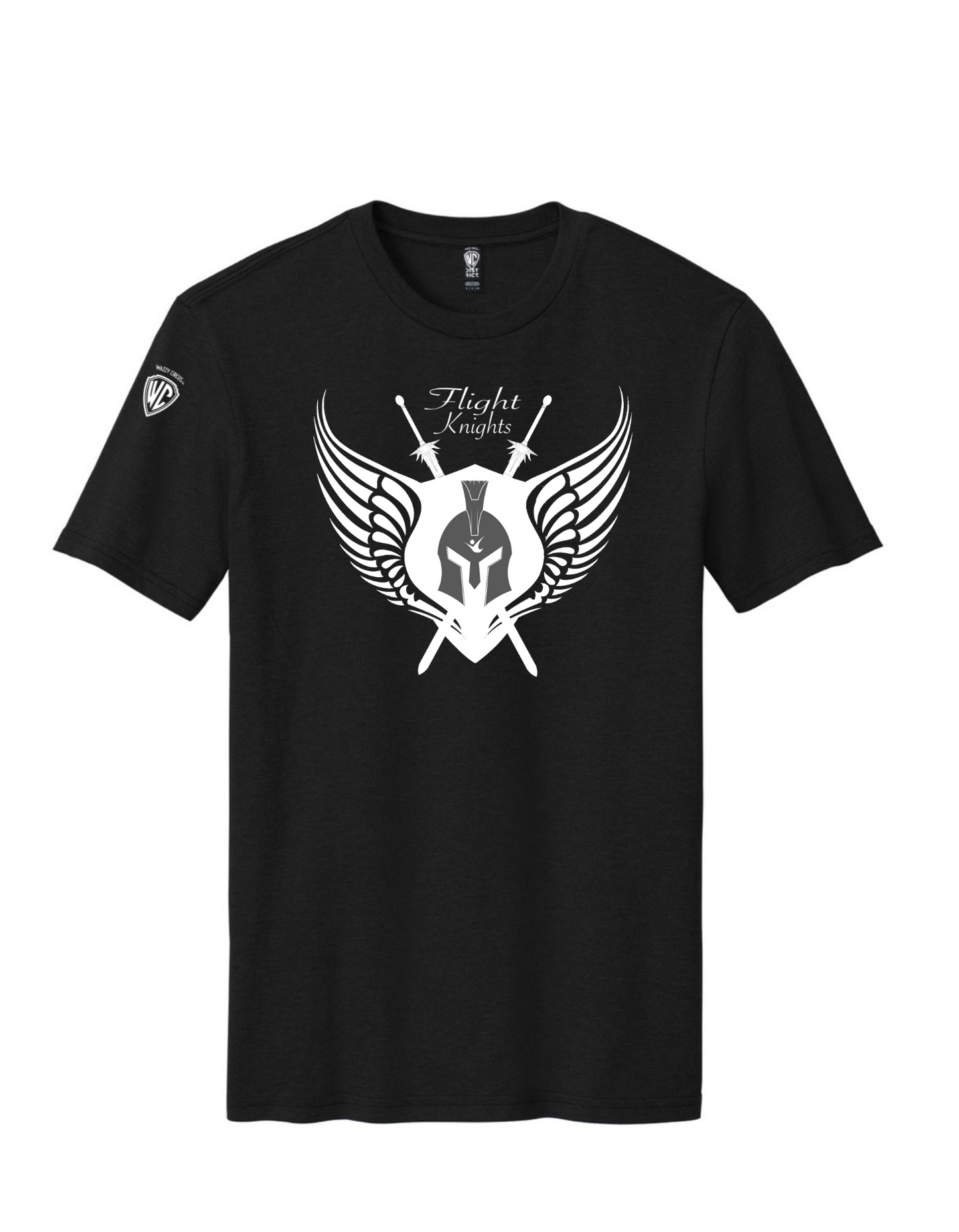 FLIGHT KNIGHTS INDOOR SKYDIVING COMPETITION T-SHIRT BLACK BLK