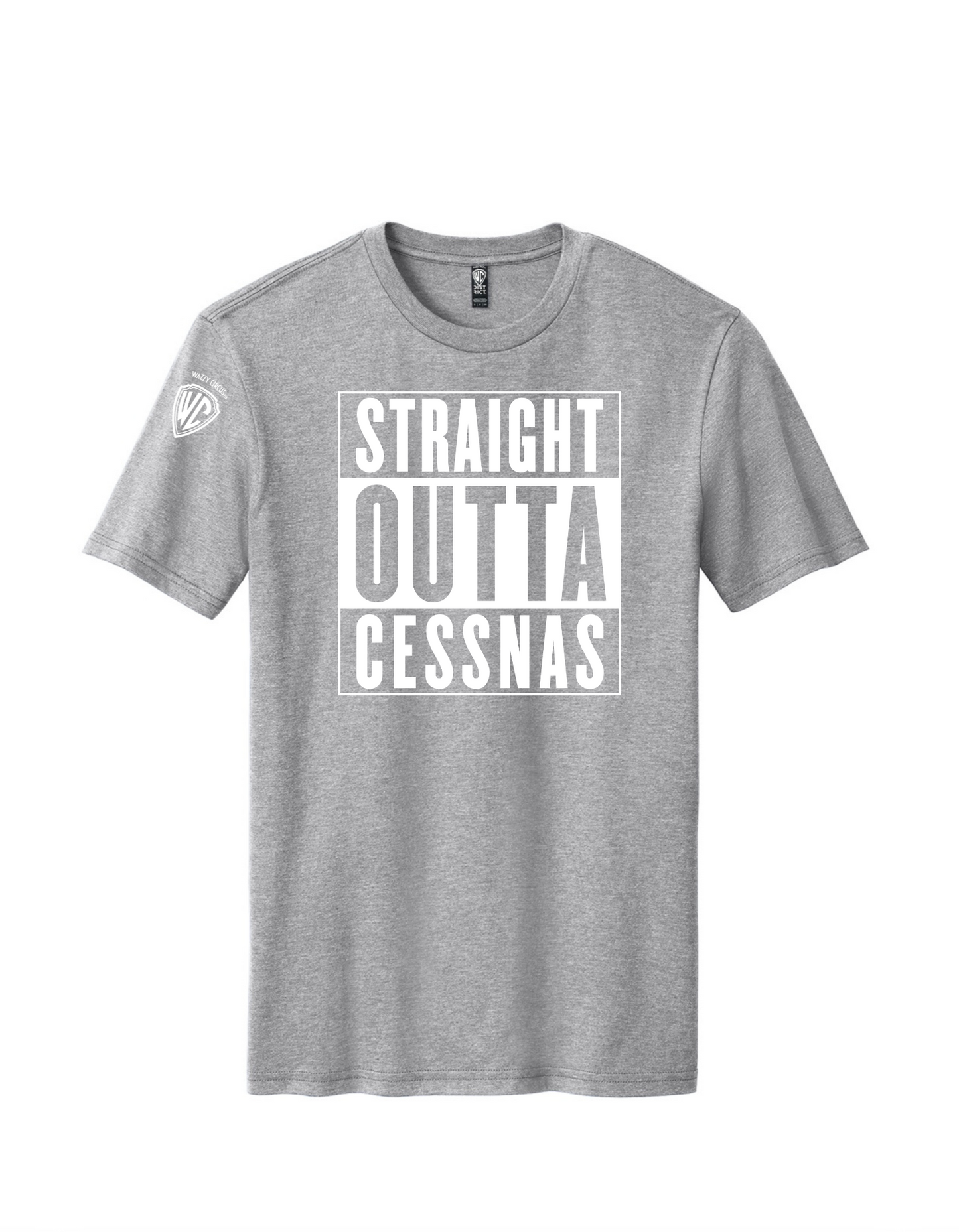 STRAIGHT OUTTA CESSNAS T-SHIRT GREY