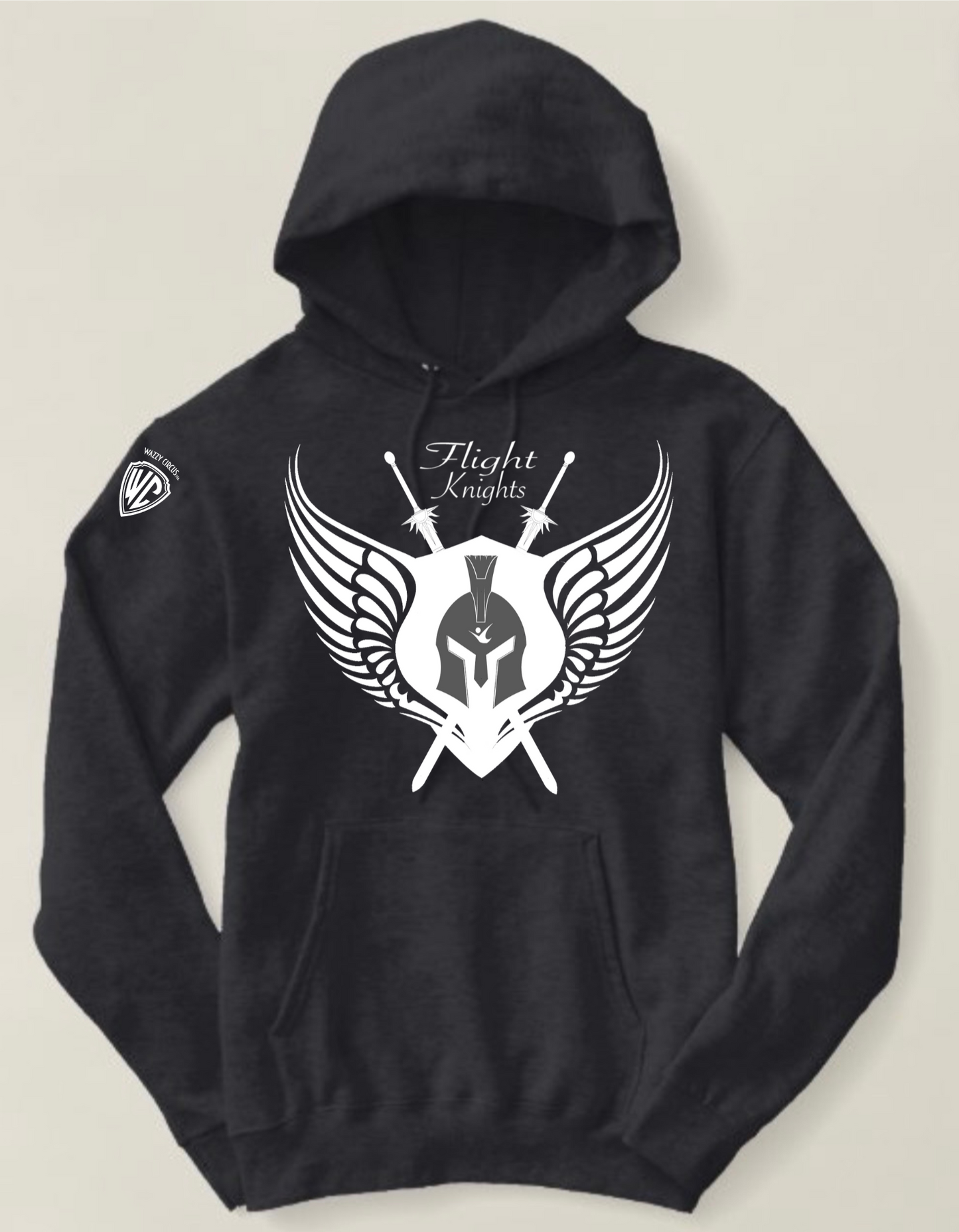 FLIGHT KNIGHTS INDOOR SKYDIVING COMPETITION HOODIE BLACK BLK