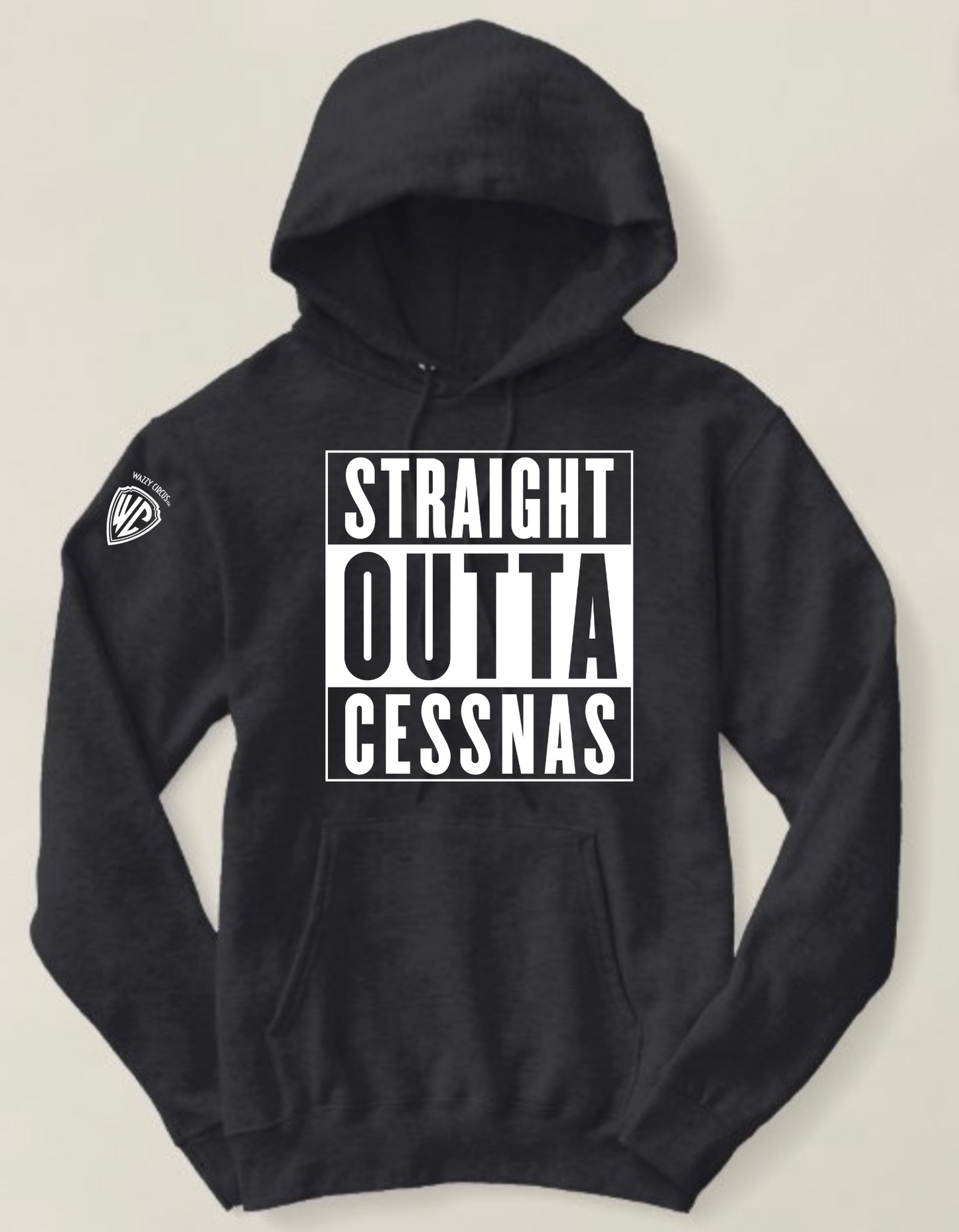 STRAIGHT OUTTA CESSNAS HOODIE BLACK